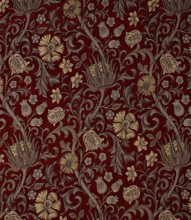 Chalfont Fabric / Carmine - Just Fabrics