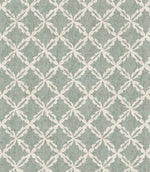 Hedgerow Tile Fabric / Duck Egg - Just Fabrics