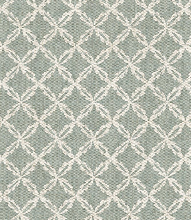 Hedgerow Tile Fabric / Duck Egg - Just Fabrics