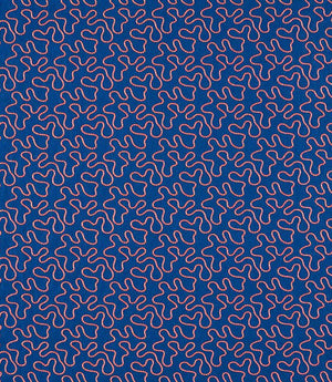Wiggle Fabric / Lapis / Spinel