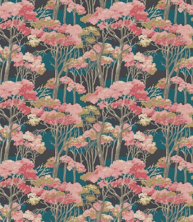 Arboreal Fabric / Cerise - Just Fabrics