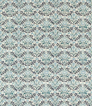 Bellflowers Fabric / Mineral Blue