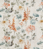 Wild Garden Cotton Fabric / Coral - Just Fabrics