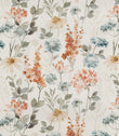 Wild Garden Cotton Fabric / Coral - Just Fabrics