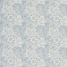 Marigold Fabric / China Blue / Ivory - Just Fabrics