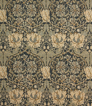 Honeysuckle Tapestry Fabric / Navy