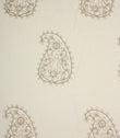 Kashmir Fabric / Ivory / Linen - Just Fabrics
