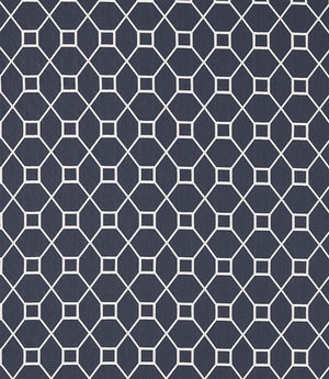 Baroque Trellis Fabric / Indigo