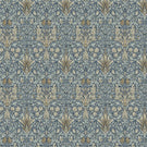 Snakeshead Oilcloth Fabric / Denim - Just Fabrics