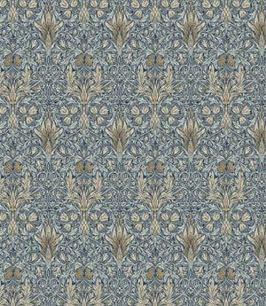 Snakeshead Oilcloth Fabric / Denim