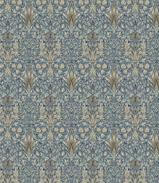 Snakeshead Oilcloth Fabric / Denim - Just Fabrics