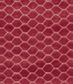 Faraday Velvet Fabric / Carmine