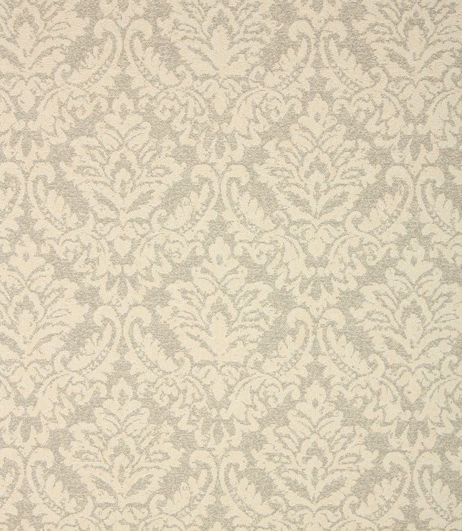 Hester Damask Fabric / Silver - Just Fabrics
