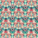 Melora Fabric / Brazilian Rosewood / Ink / Amazonia - Just Fabrics