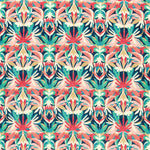 Melora Fabric / Brazilian Rosewood / Ink / Amazonia - Just Fabrics