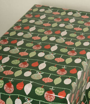 Christmas Decorations PVC Fabric / Green