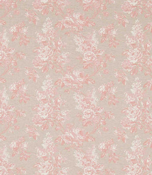 Sorilla Damask Fabric / Shell Pink Linen