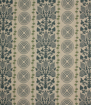 Novelli Fabric / Indigo / Sap Green