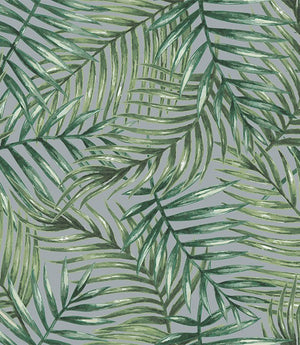 Palm Leaves Outdoor Fabric / Dove