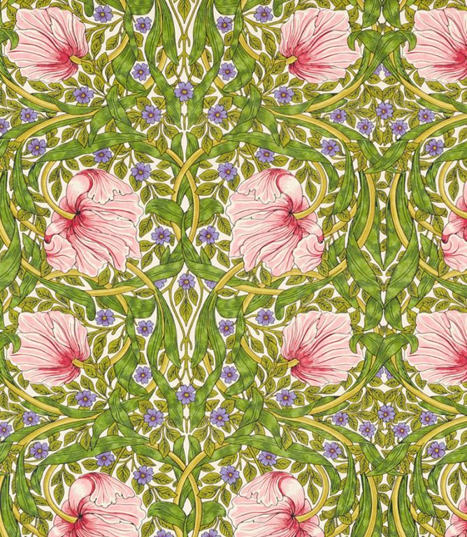 Pimpernel Fabric / Sap Green / Strawberry - Just Fabrics