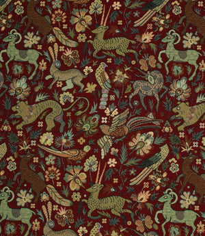 JF Tapestry Fabric / Red
