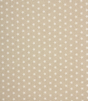 Stars Fabric / White