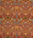 Strawberry Thief Chenille Tapestry Fabric / Burnt Orange - Just Fabrics