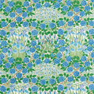 Campanula Fabric / Peacock / Opal - Just Fabrics