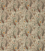 Rebecca Linen Paisley Fabric / Multi - Just Fabrics