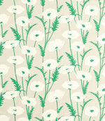 Poppy Pop Fabric / Parchment / Gecko - Just Fabrics