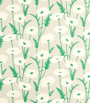 Poppy Pop Fabric / Parchment / Gecko