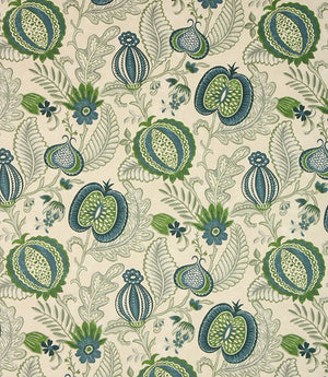 Winter Fruits Fabric / Navy
