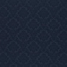 Lymington Damask Fabric / Indigo - Just Fabrics