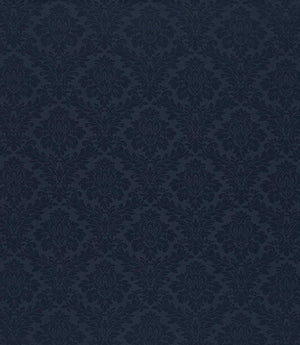 Lymington Damask Fabric / Indigo