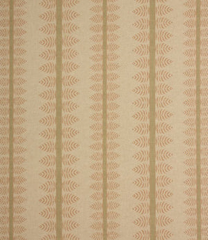 Bella Stripe Fabric / Green & Blush