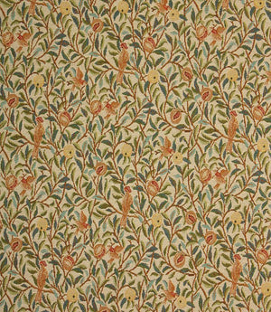 Bird and Pomegranate Tapestry Fabric / Beige