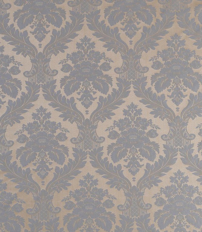 Montacote Damask Fabric / Delft - Just Fabrics