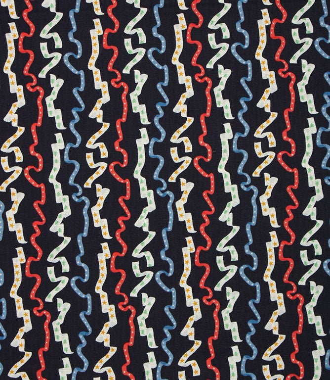 All Wrapped Up Fabric / Navy - Just Fabrics