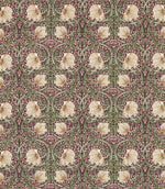 Pimpernel Fabric / Aubergine / Olive - Just Fabrics