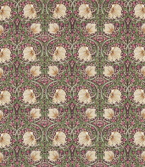 Pimpernel Fabric / Aubergine / Olive