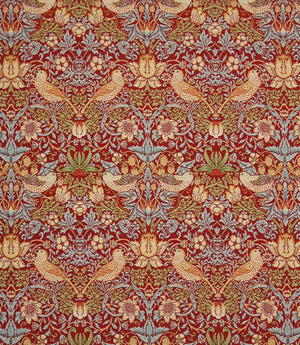 Strawberry Thief Tapestry Fabric / Wine