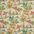 Cheeky Monkey Linen Fabric / Multi