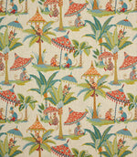 Cheeky Monkey Linen Fabric / Multi - Just Fabrics