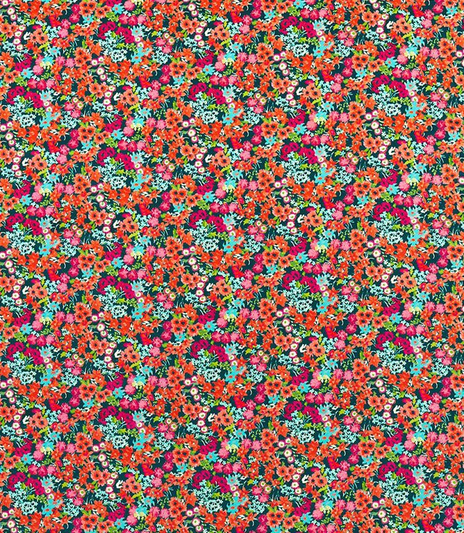 Wildflower Meadow Fabric / Carnelian / Aquamarine / Peridot - Just Fabrics