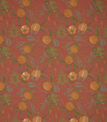 Fruit Meadow Linen Look Fabric / Red - Just Fabrics