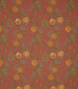 Fruit Meadow Linen Look Fabric / Red - Just Fabrics