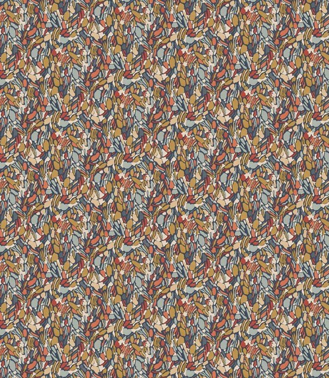 Chesil Beach Fabric / Brick - Just Fabrics