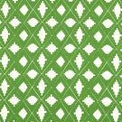 Garden Terrace Fabric / Peridot / Pearl - Just Fabrics