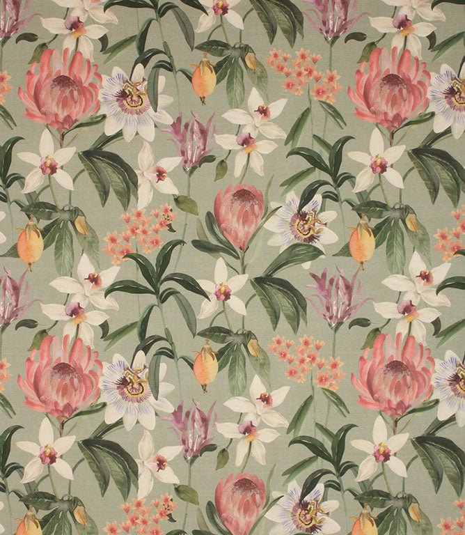 Leyburn Fabric / Mineral - Just Fabrics