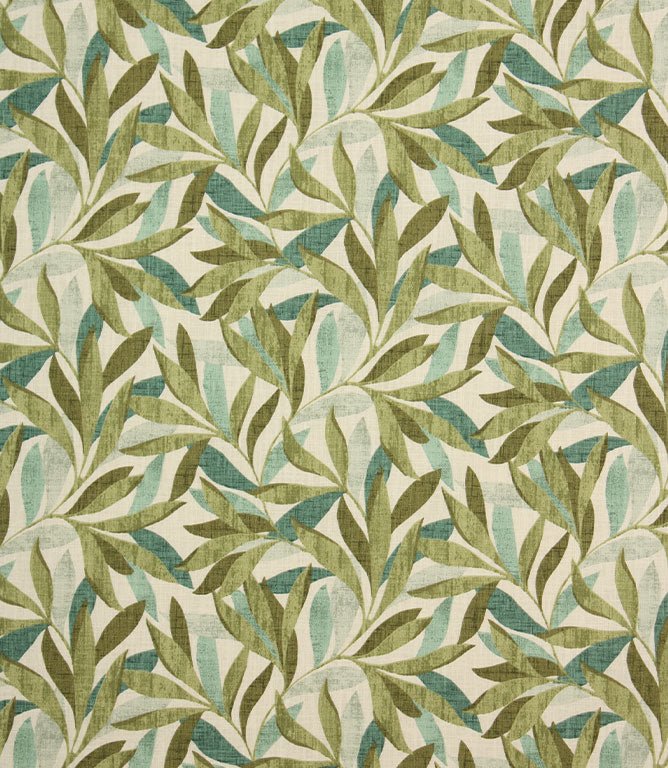 Island Leaves Fabric / Pampas - Just Fabrics